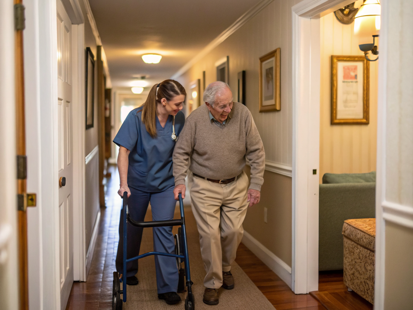 Parkinson's Care caregiver with a senior in Bridgewater NJ Somerset County