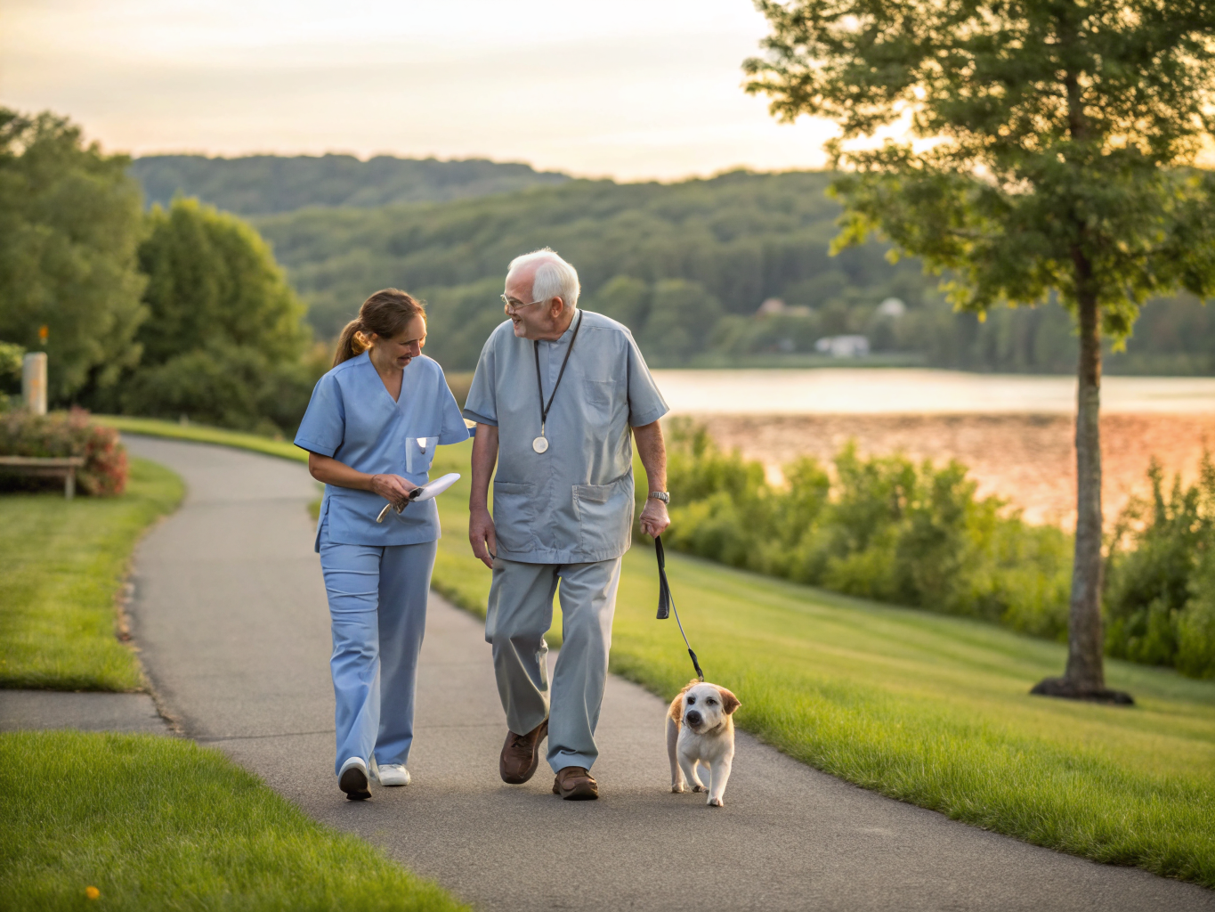Home health aide providing care at Bald Eagle in West Milford Passaic County NJ