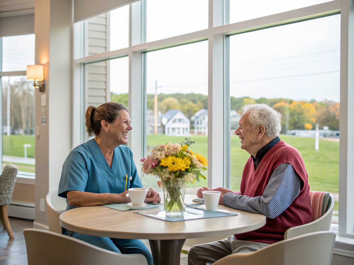 Home health aide providing care at Brightview Wayne in Wayne Passaic County NJ