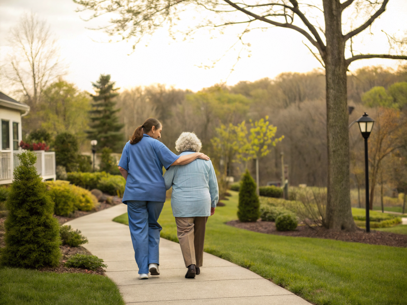 Home health aide providing care at The Chelsea at Clifton in Clifton Passaic County NJ