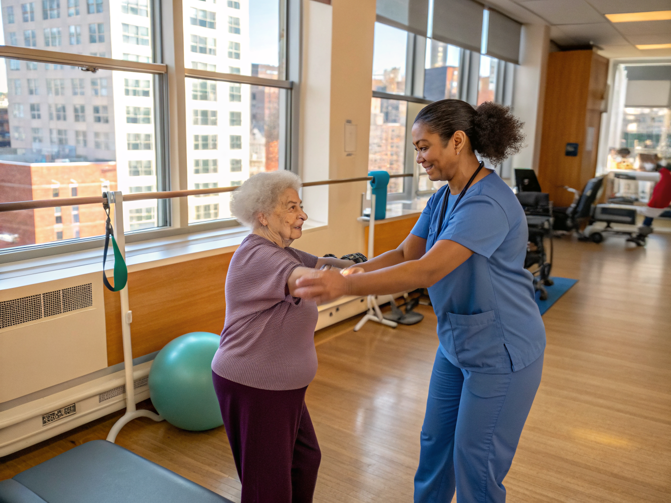Home health aide providing care at Doctors Subacute Care in Paterson Passaic County NJ