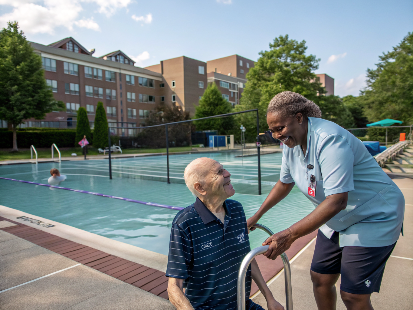 Home health aide providing care at Fox Hills Condos in Clifton Passaic County NJ