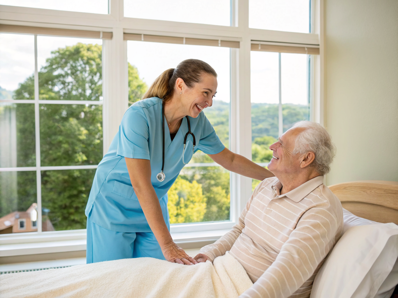 Home health aide providing care at Health Center at Bloomingdale in Bloomingdale Passaic County NJ