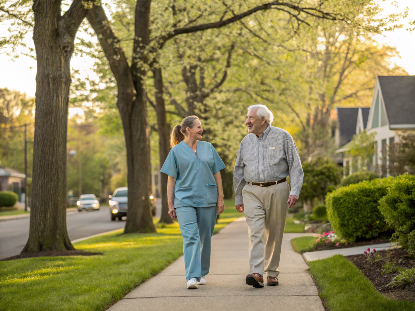 Home health aide providing care at Little Falls Senior Housing in Little Falls Passaic County NJ