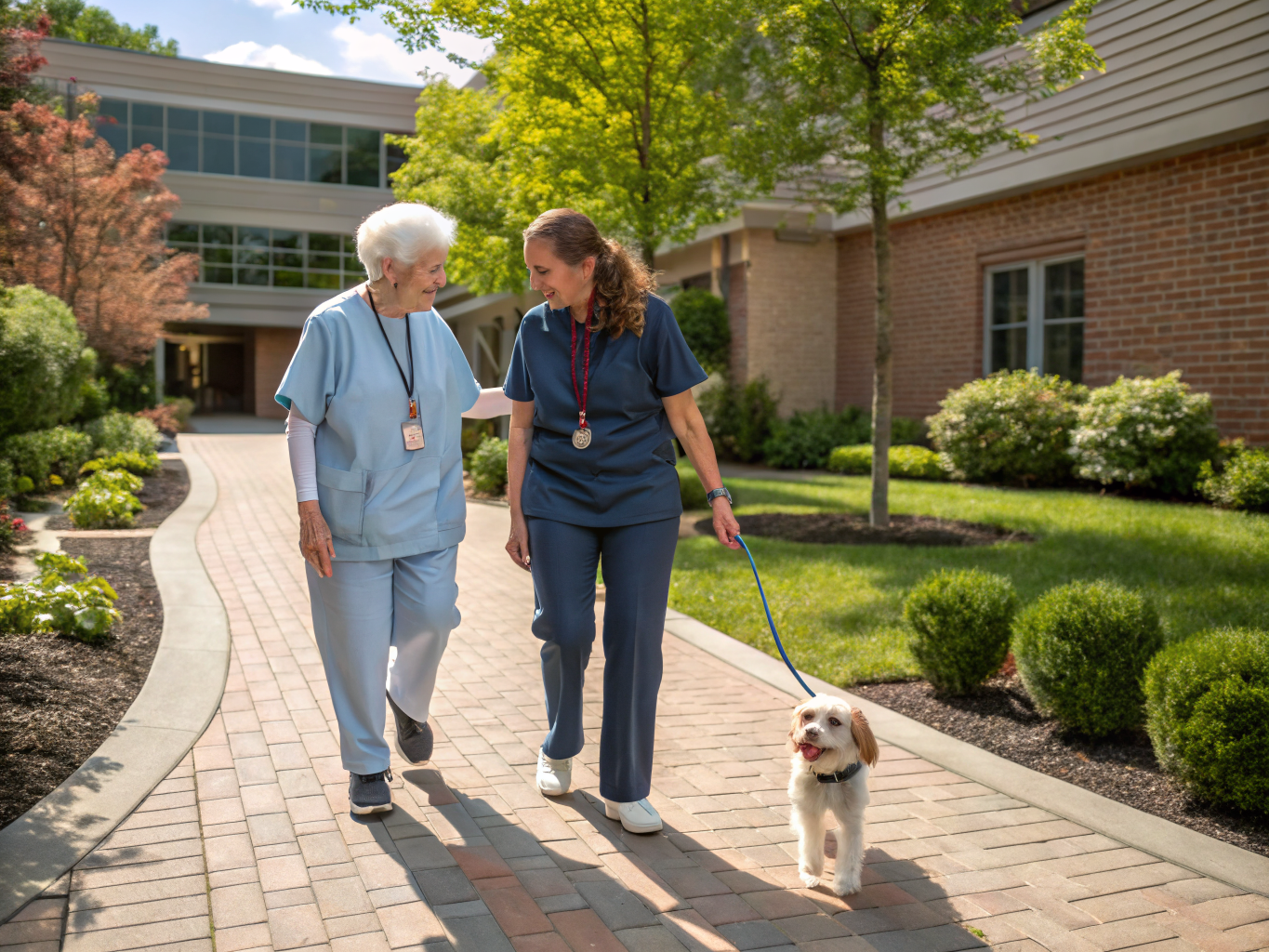 Home health aide providing care at Llanfair House Care & Rehabilitation in Wayne Passaic County NJ