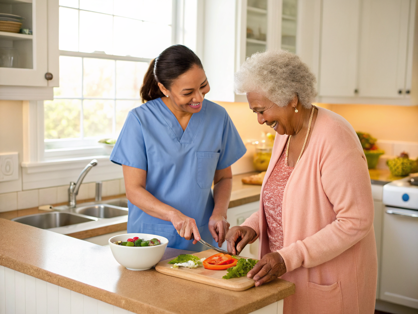 Home health aide providing care at Passaic County Housing Authority Senior Complexes in Passaic County Passaic County NJ