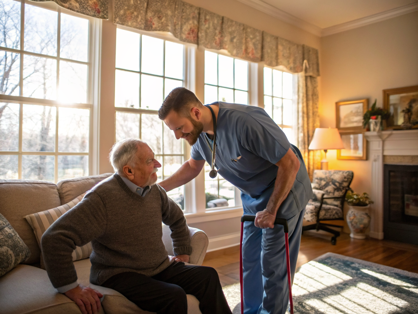 Post-Surgery Care aide with a senior in Wayne NJ Passaic County