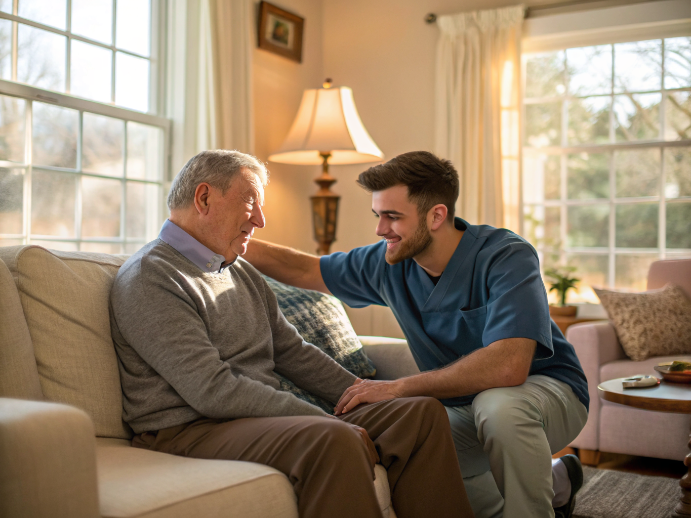 Respite care aide providing relief for a family caregiver in Edison NJ Middlesex County
