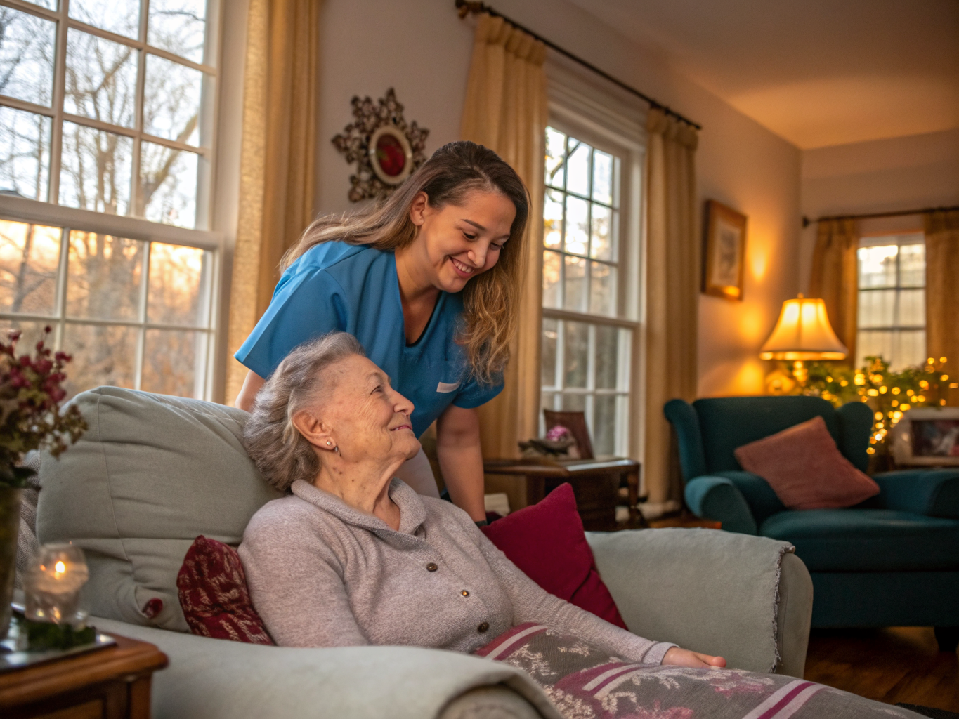 Respite Care aide with a senior in Flemington NJ Hunterdon County