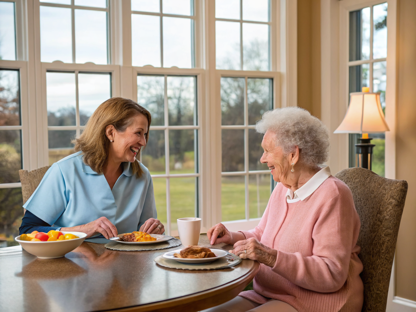 Respite care aide providing relief for a family caregiver in Hackensack NJ Bergen County