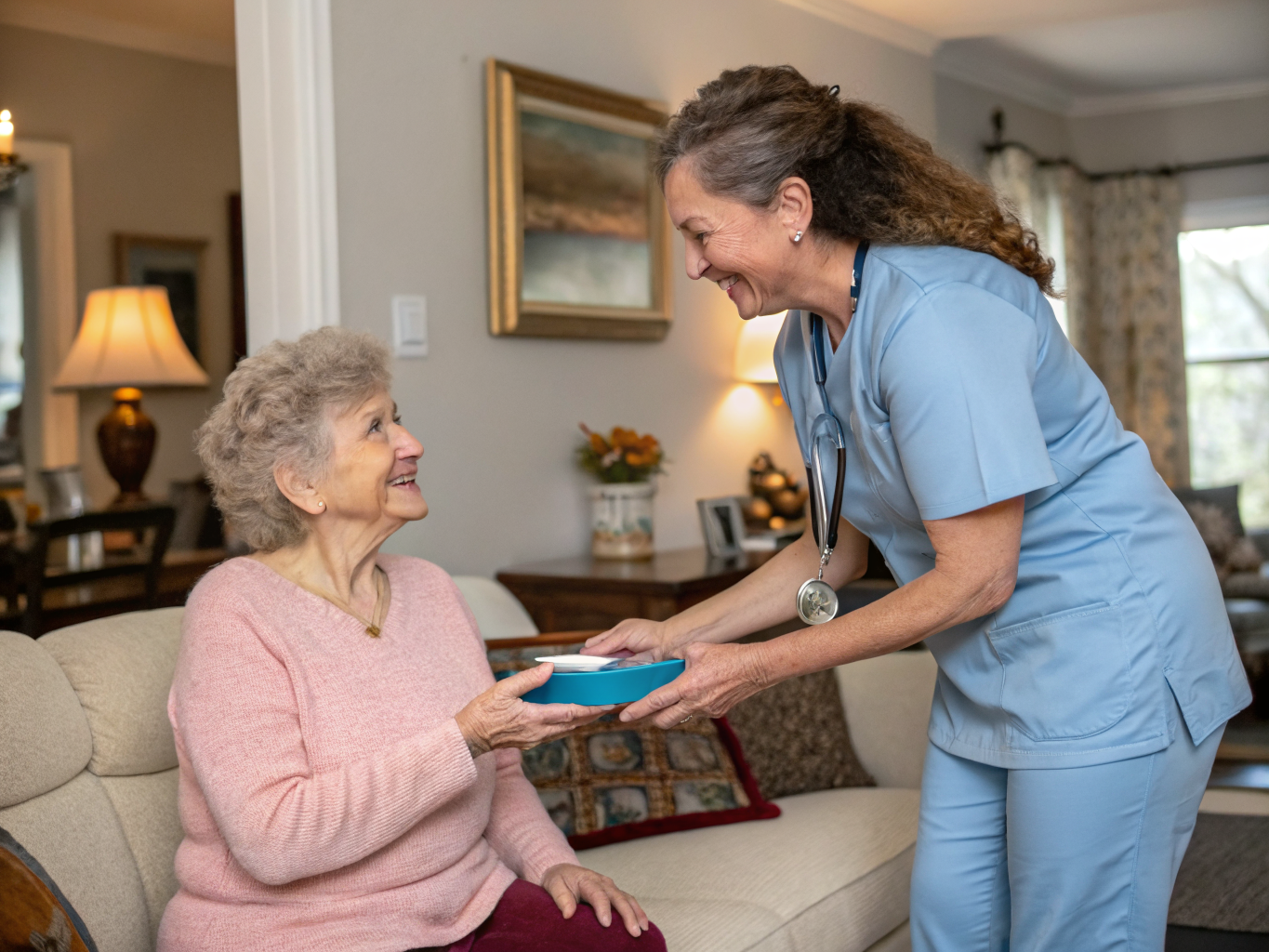 Respite Care aide with a senior in Hamilton Township NJ Mercer County