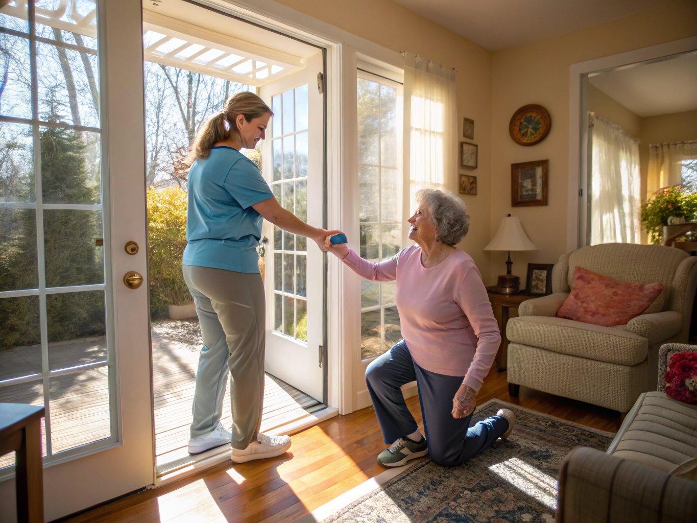 Respite Care aide with a senior in Manalapan NJ Monmouth County