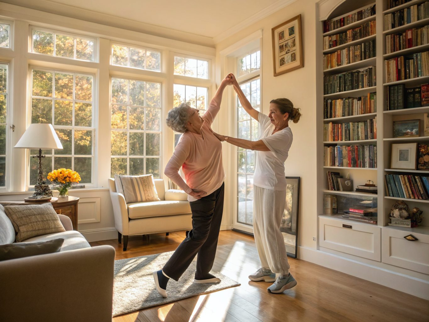 Respite care aide providing relief for a family caregiver in Princeton NJ Mercer County