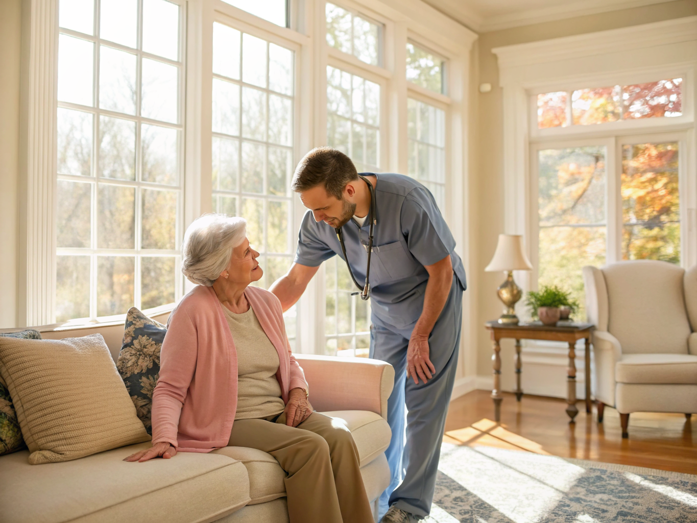 Respite Care aide with a senior in Ridgewood NJ Bergen County