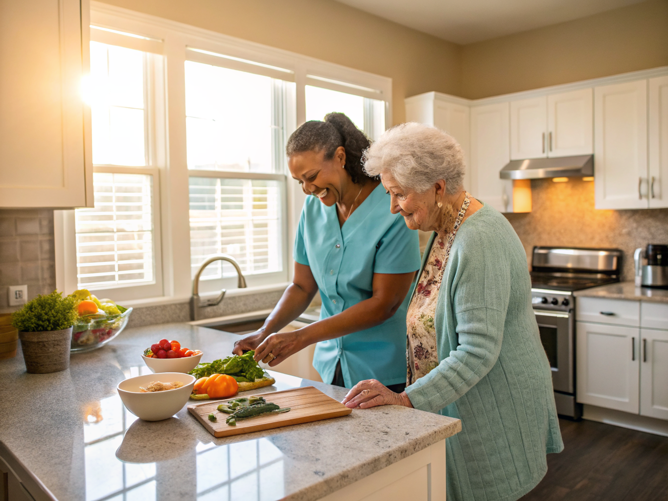 Home health aide at Westfield Senior Independent Living Complex in Westfield Union County NJ