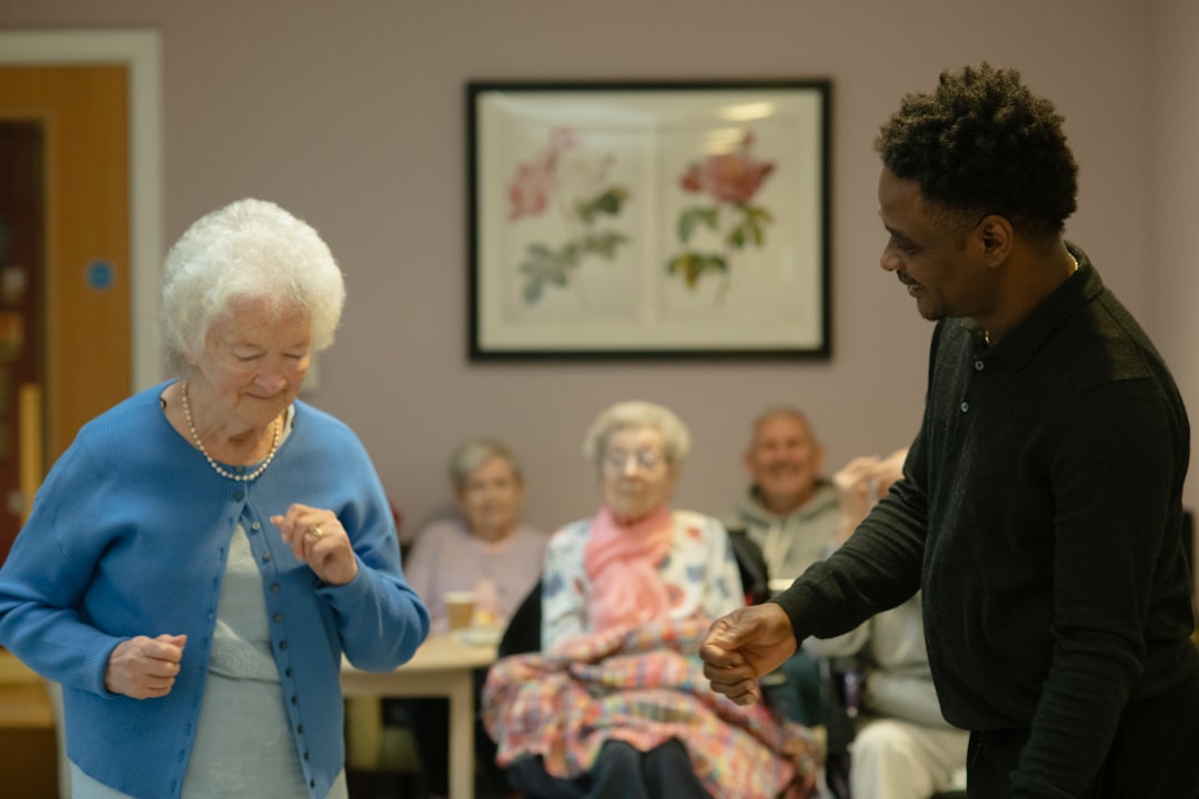 Certified home health aide visiting senior at retirement community in Monroe Township NJ