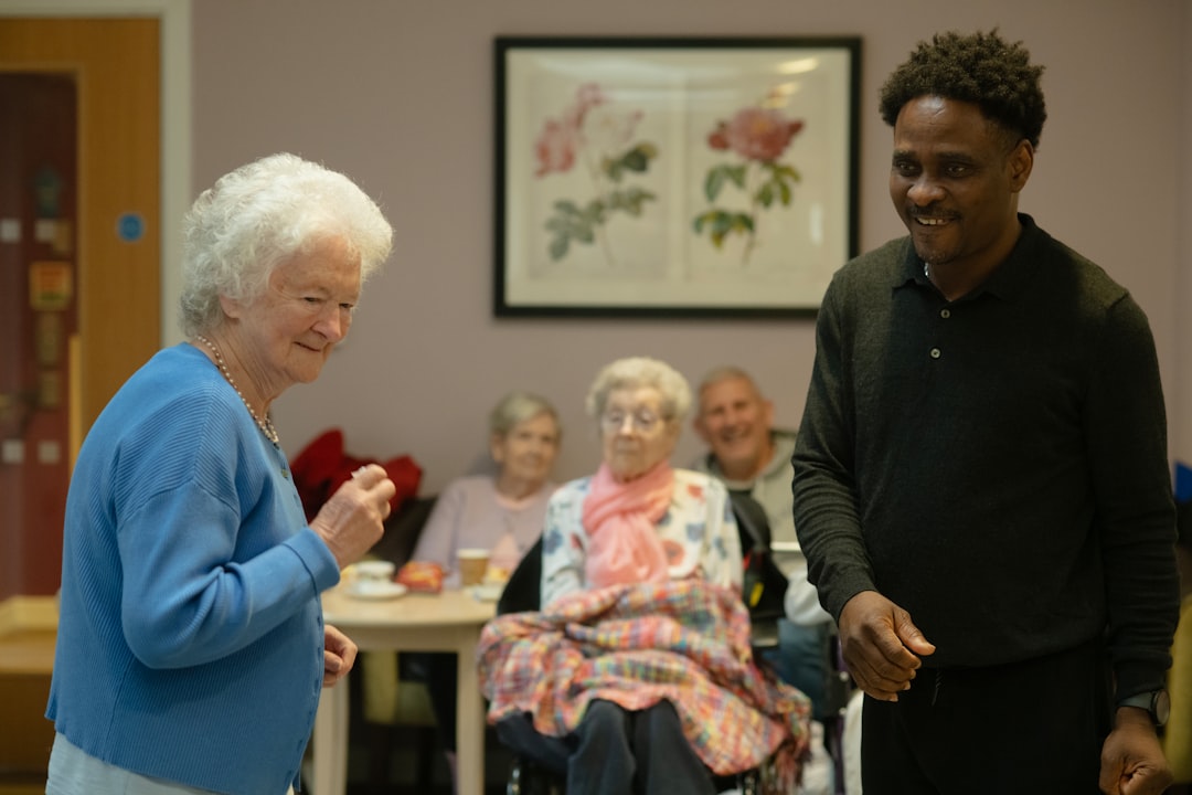 Certified home health aide providing care for senior at home in Morristown, NJ