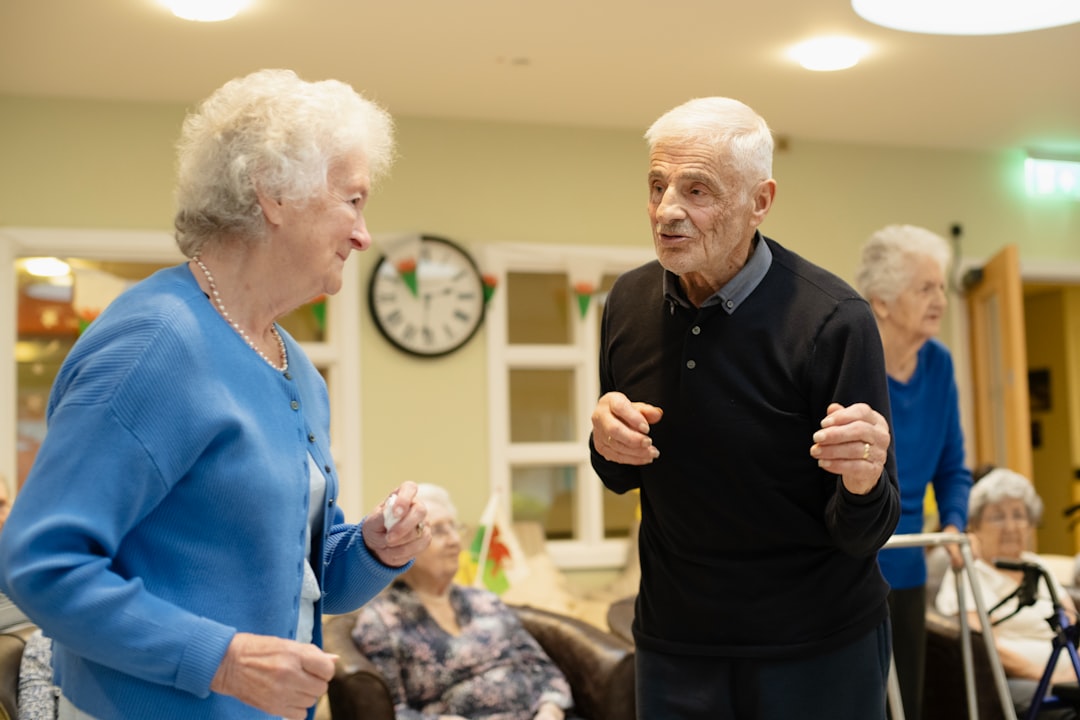Certified home health aide providing care for senior at home in New Jersey
